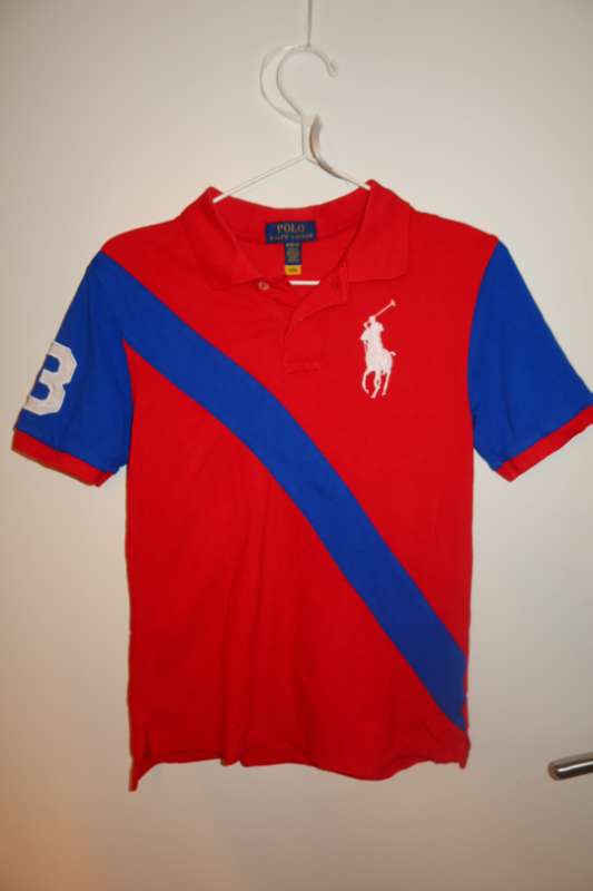 Polo Ralph Lauren rauður&blár stuttermabolur