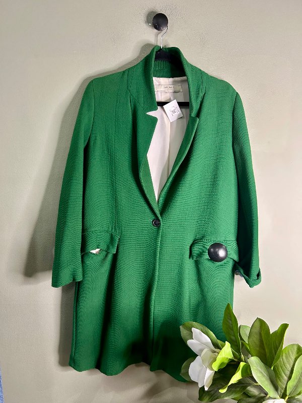 Grænn Blazer jakki