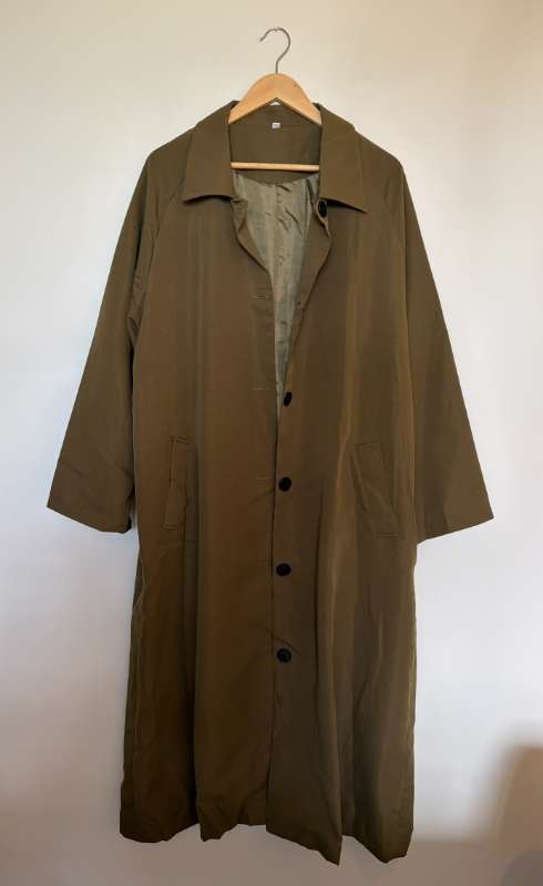 Græn trench kápa