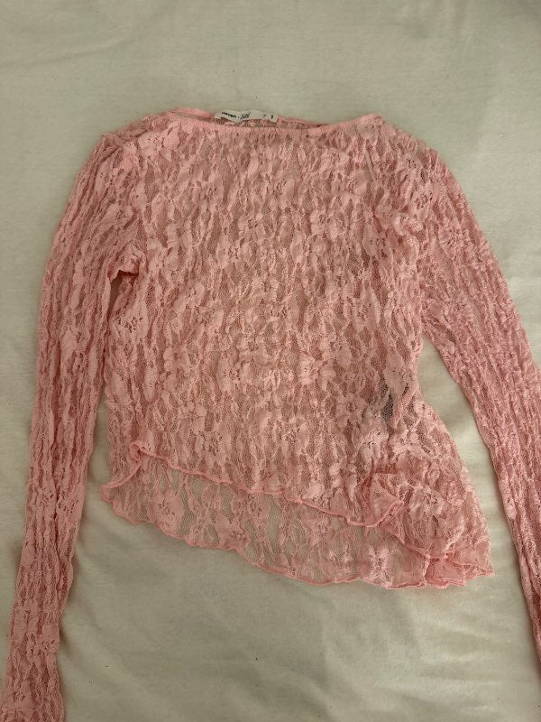 Bleikur lace ónotaður