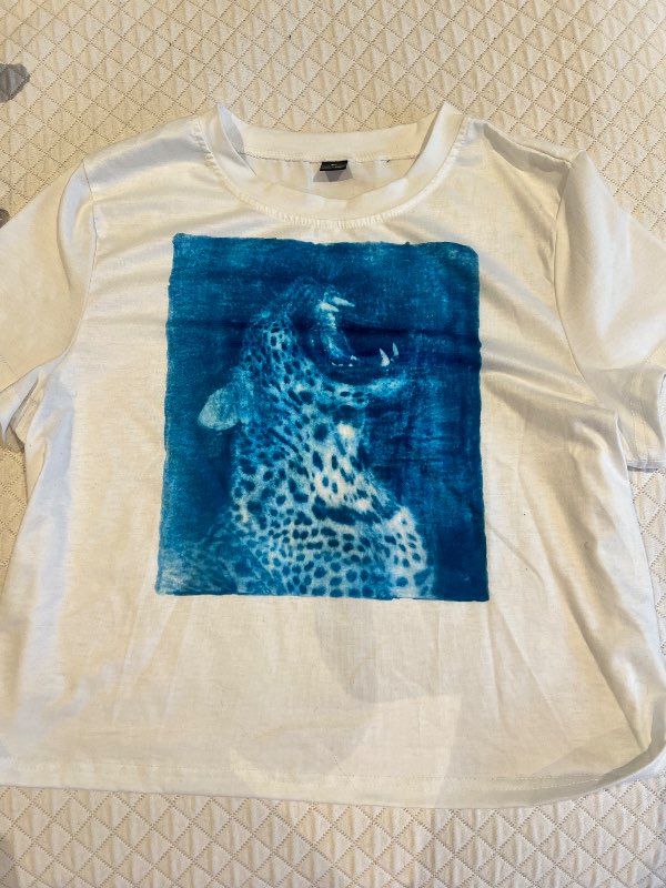Blue baby tee