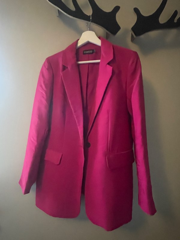 Bleikur blazer Soak in Luxury