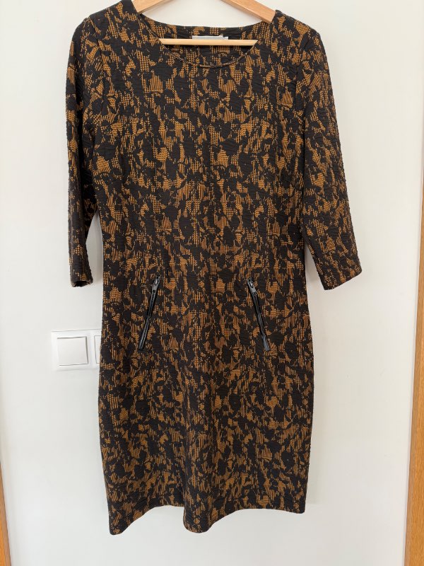 Brúnn/svartur kjóll Fransa M