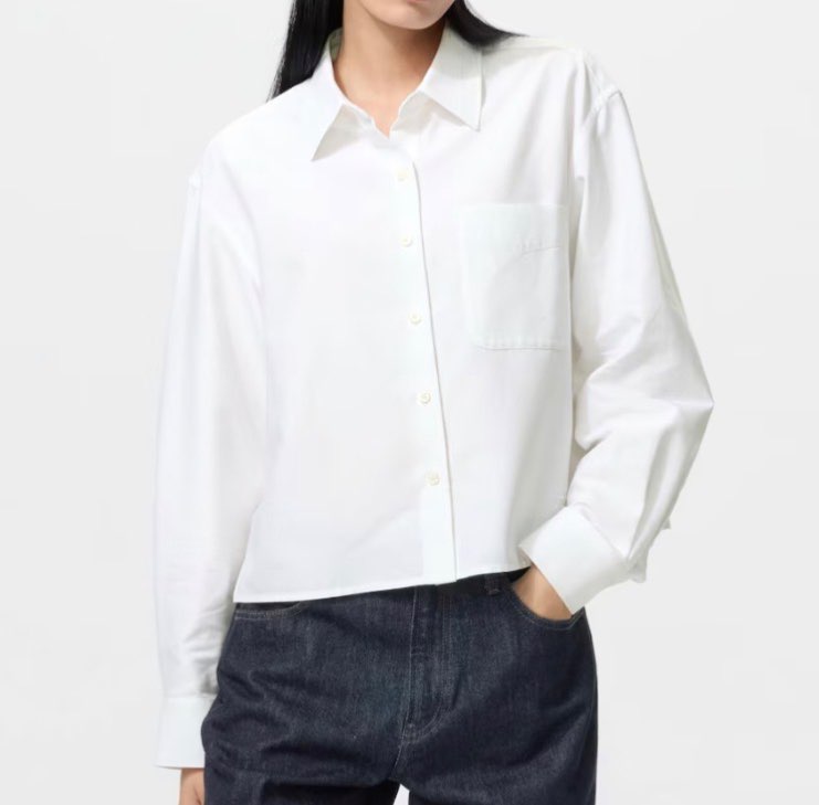 .Skyrta crop Uniqlo JW Anderson