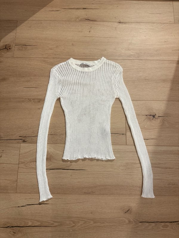 Zara hvítur langermabolur S