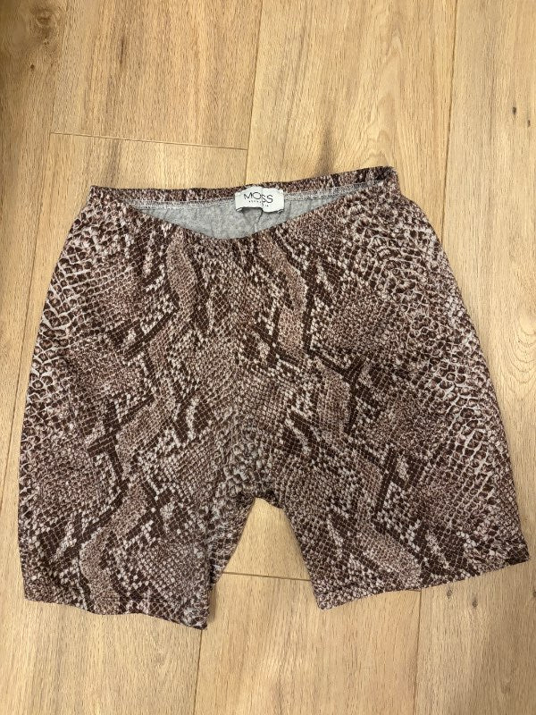 MOSS snake print stuttbuxur