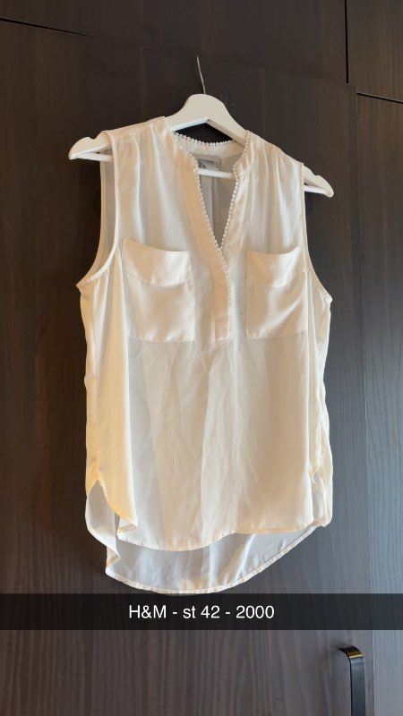 H&M blússa ljós