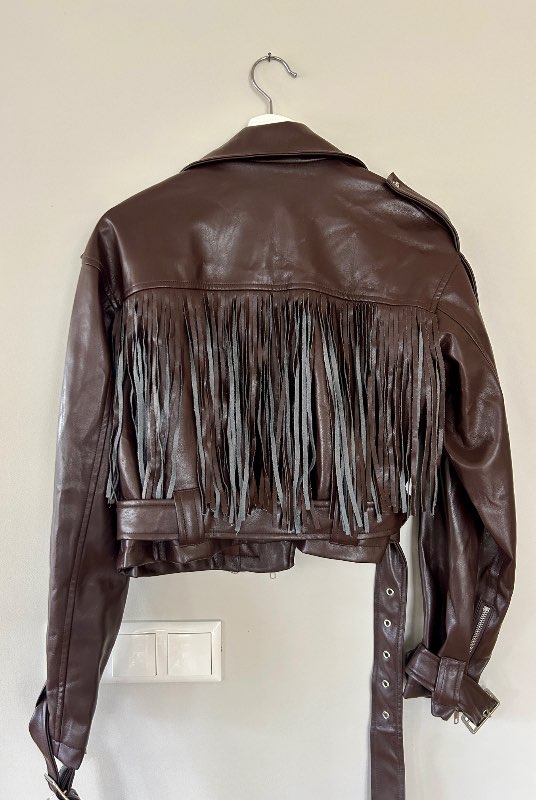 NastyGal brúnn cowboy jakki