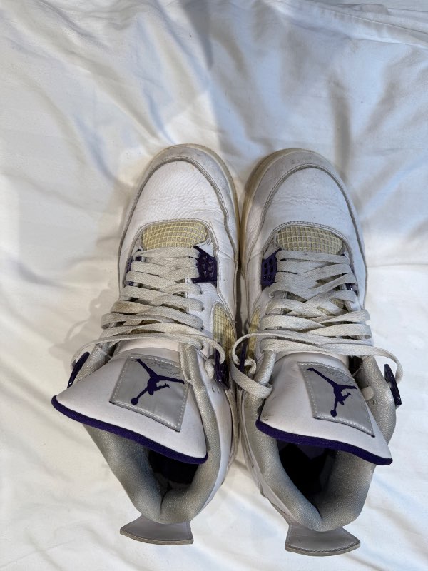 Jordan 4 purple mettalic