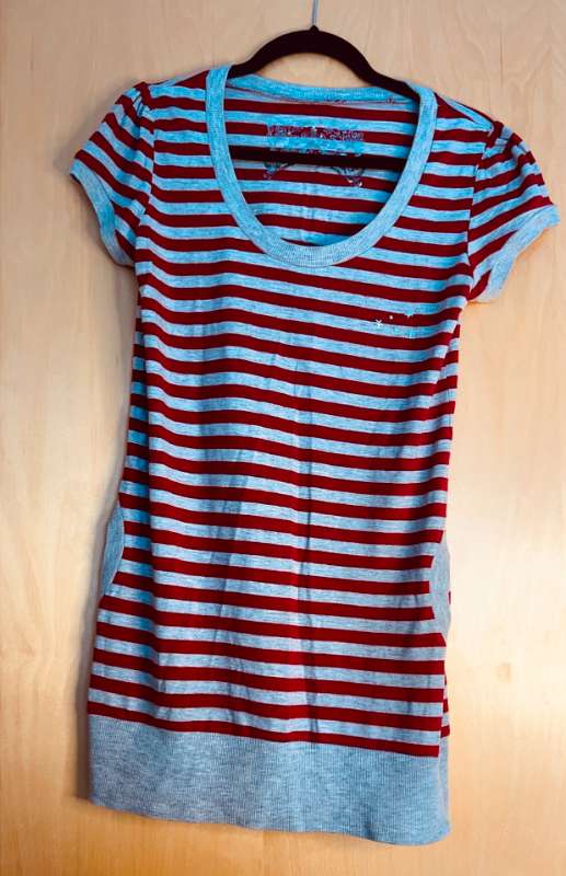 Orsay Stripe (Red-Grey)