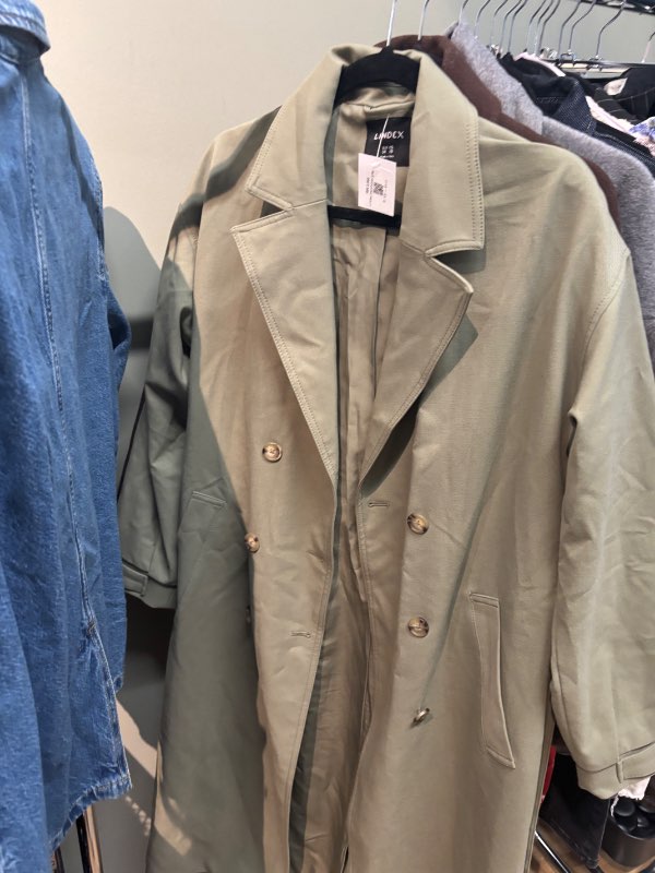 Lindex trenchcoat grænn H