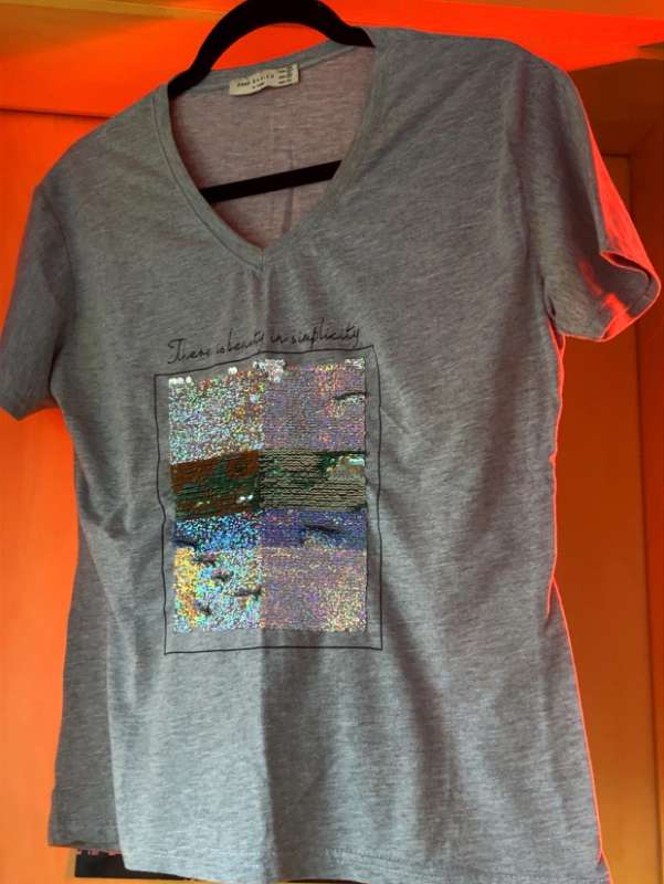 Zara Basics (Grey Glitter )