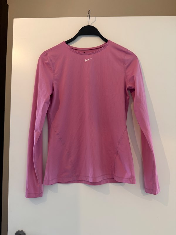 Nike langerma ljósbleikur