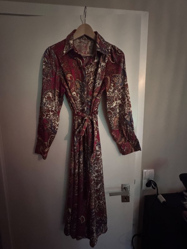 100% silk Paisley Kjòl