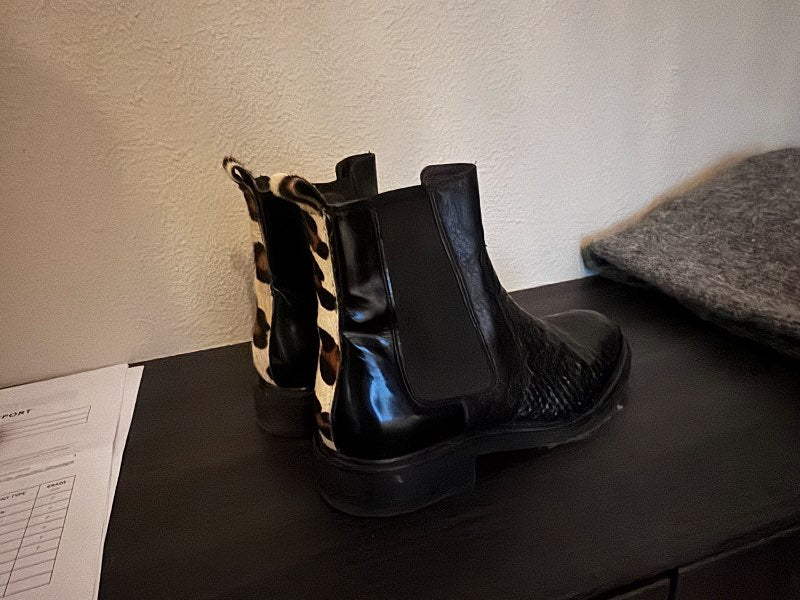 Bili Bi ökla lrður stígvél