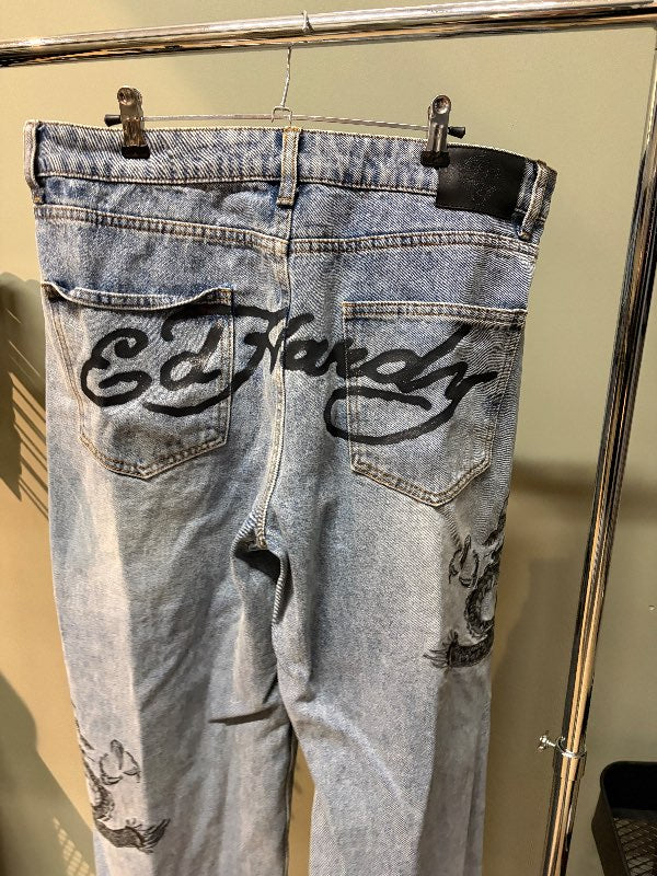 Ed hardy buxur ljós bláar