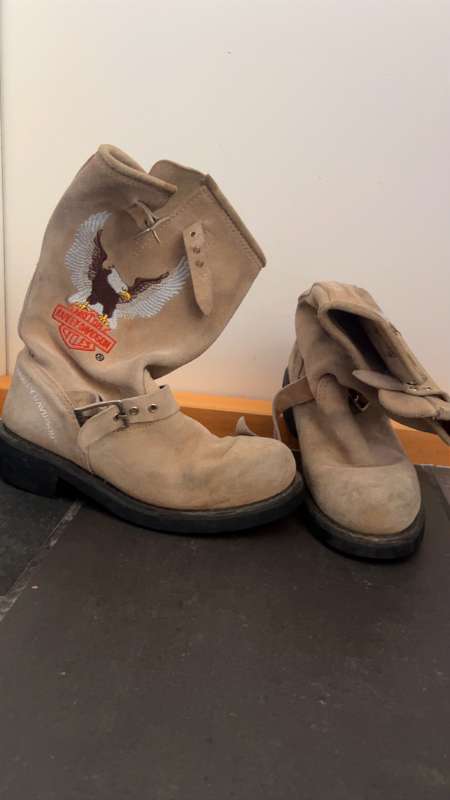 Harley Davisdon Boots ( cream)