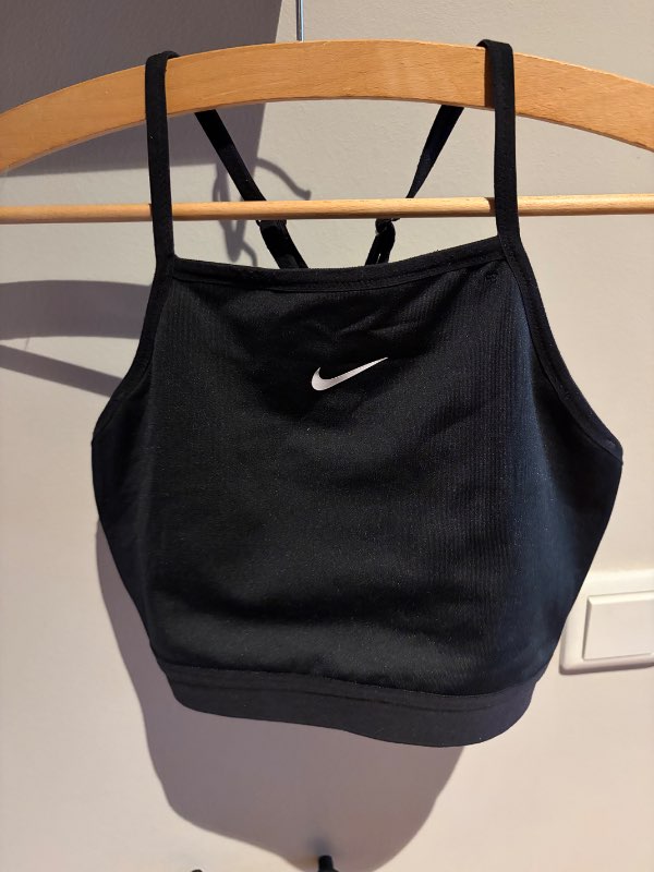 NIKE íþróttatoppur svartur