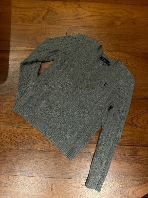 Ralph lauren grá peysa