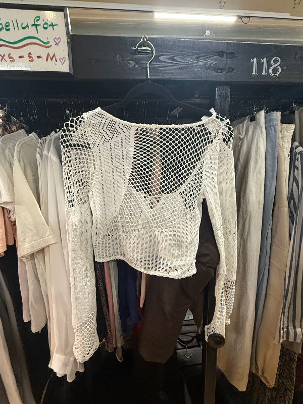 Hvít Bershka netapeysa