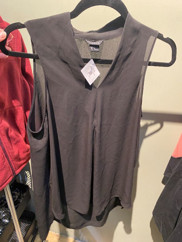 Lindex blússa svört