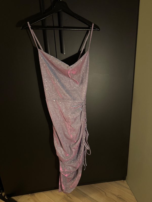 Cider fjólublár glimmerkjóll