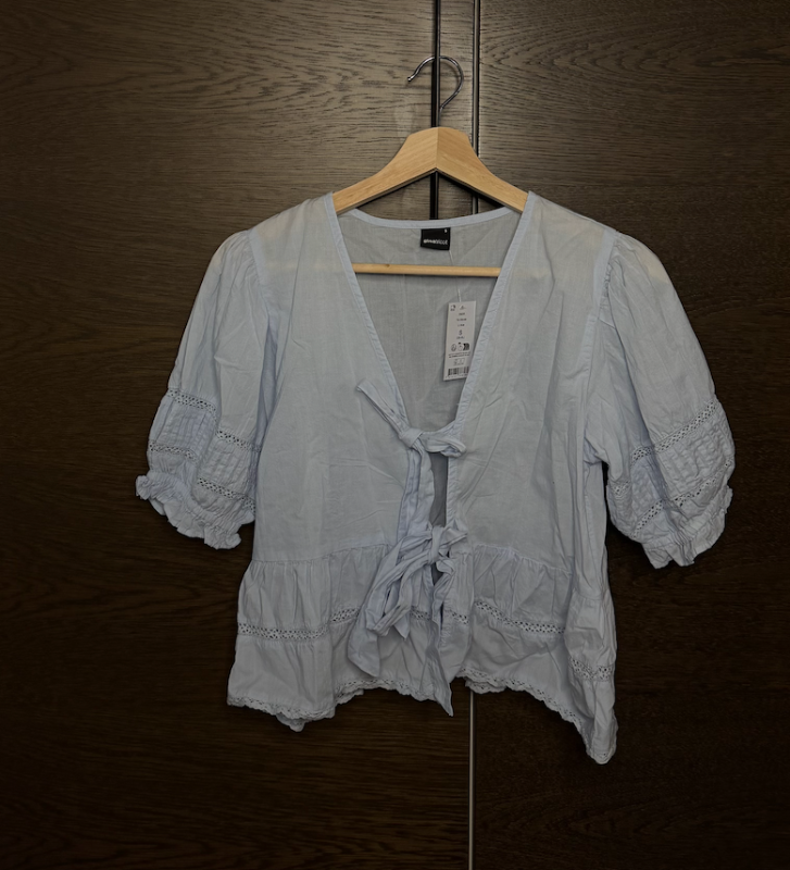 Gina tricot Toppur Blár - S