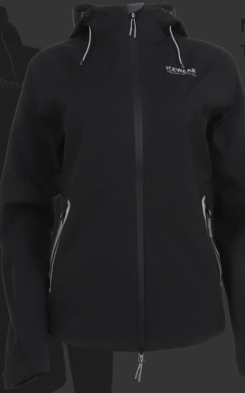 Icewear Mía jakki svartur - BILAÐUR RENNILÁS