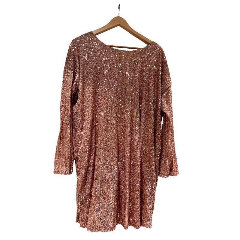 Kjóll rosegold pallíettu ASOS
