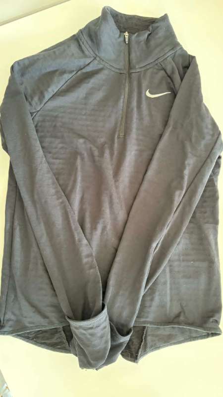 Nike peysa, hálfrennd, svört, Therma-Fit