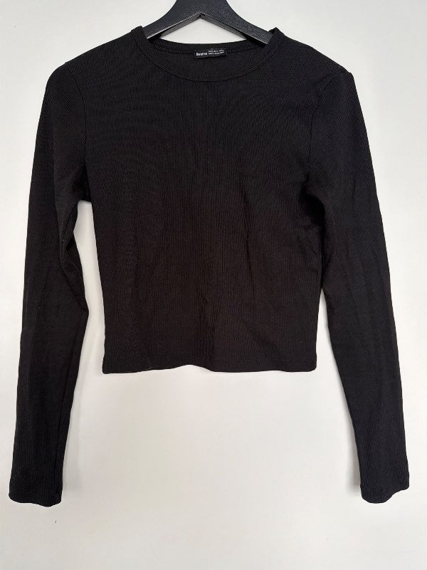 BERSHKA langerma bolur svartur