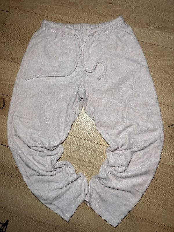 Hvítar mjúkar náttbuxur