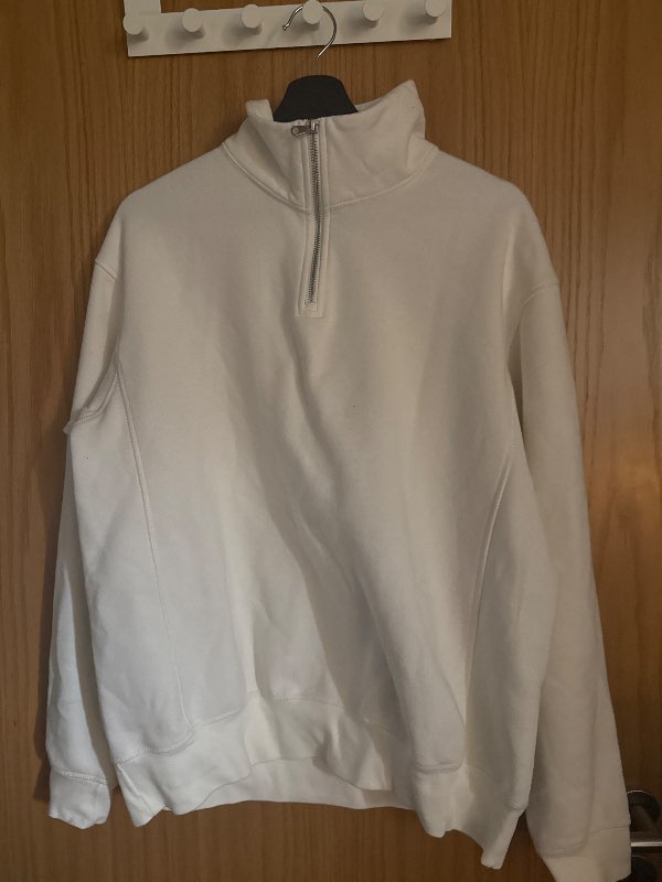 Hvítur ZARA quarter zip
