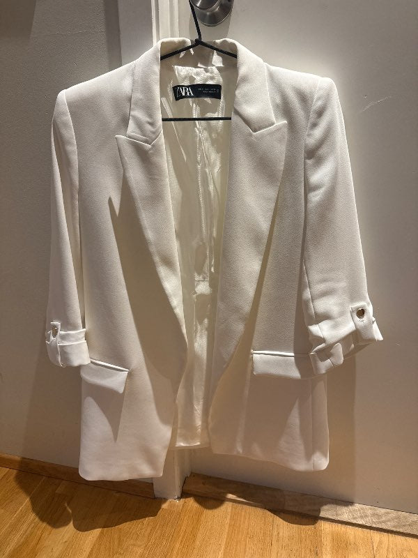 Zara blazer hvítur