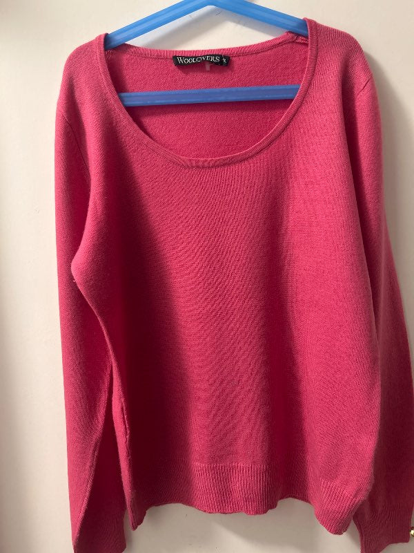 Woolovers pink 30%cashmere70%Merino wool