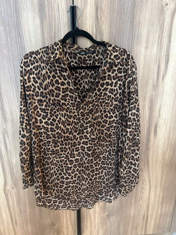 Leopard blússa