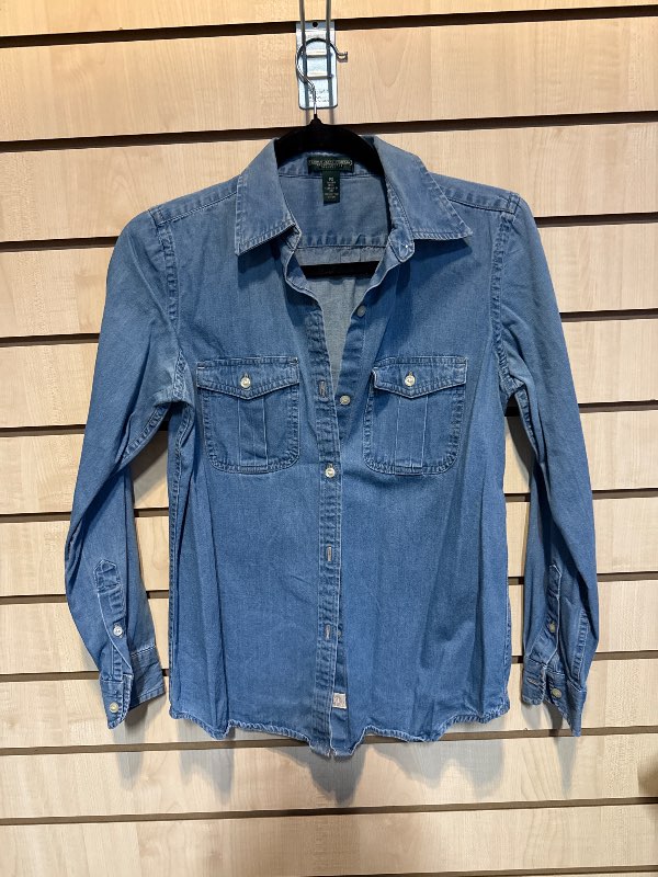 Polo denim skyrta
