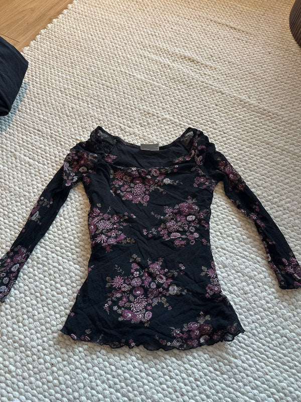 Vintage mesh blússa