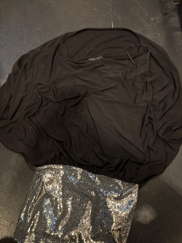 Svartur glimmer zara kjóll