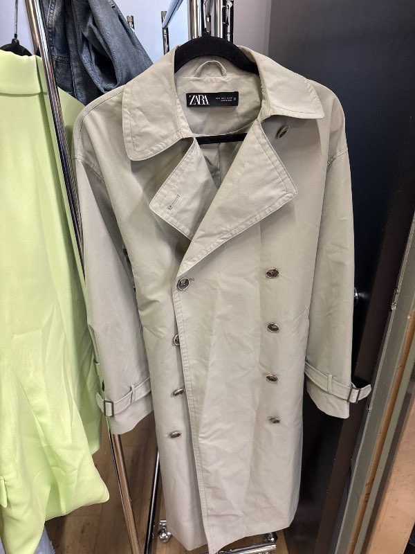 Blá grænn trench