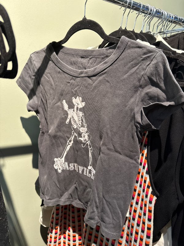 Brandy Melville stuttermabolur grár