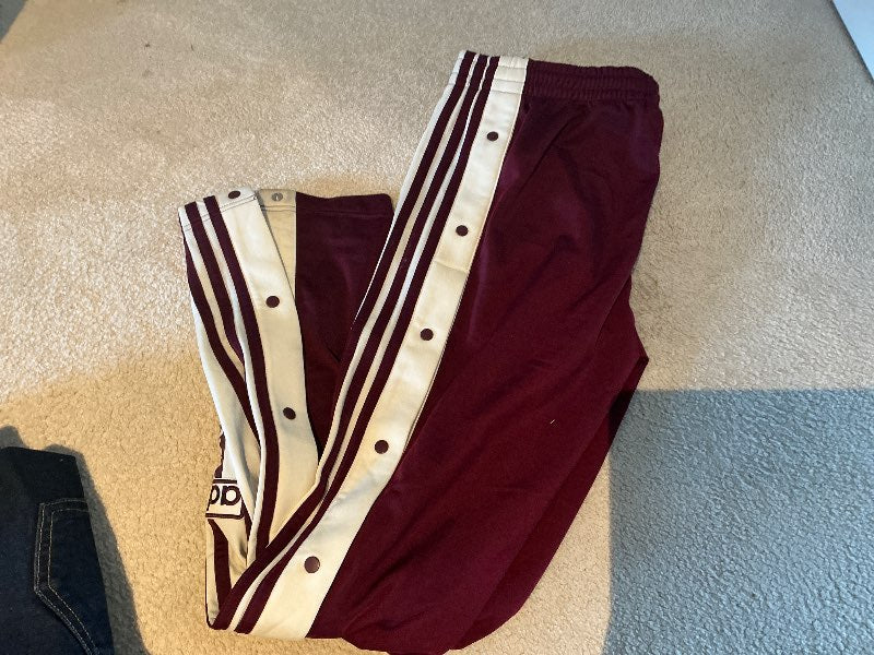 Vínrauðar adidas track-pants