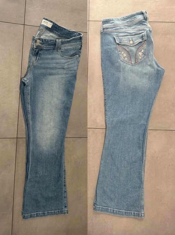Hollister ultra-low rise gallabuxur