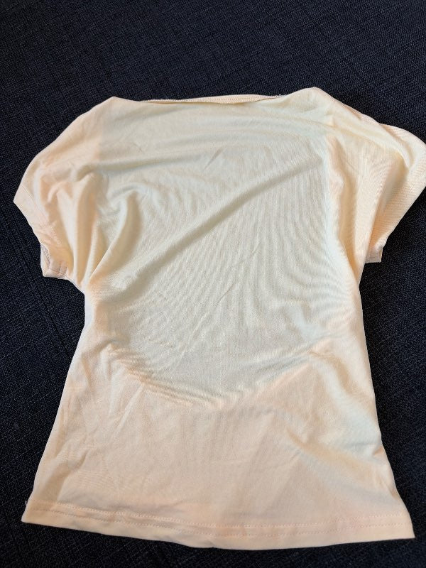 Open back toppur gulur