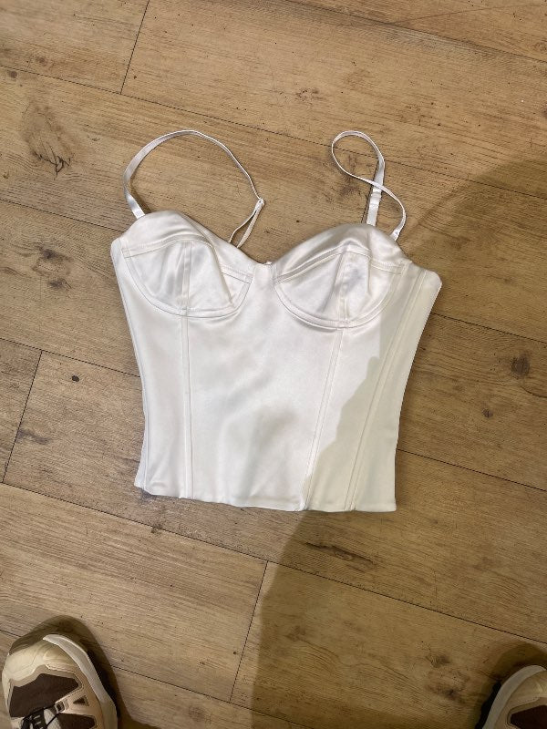 Aritzia korsetta hvít