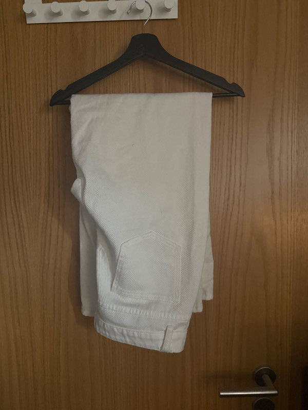 Hvítar baggy galla buxur