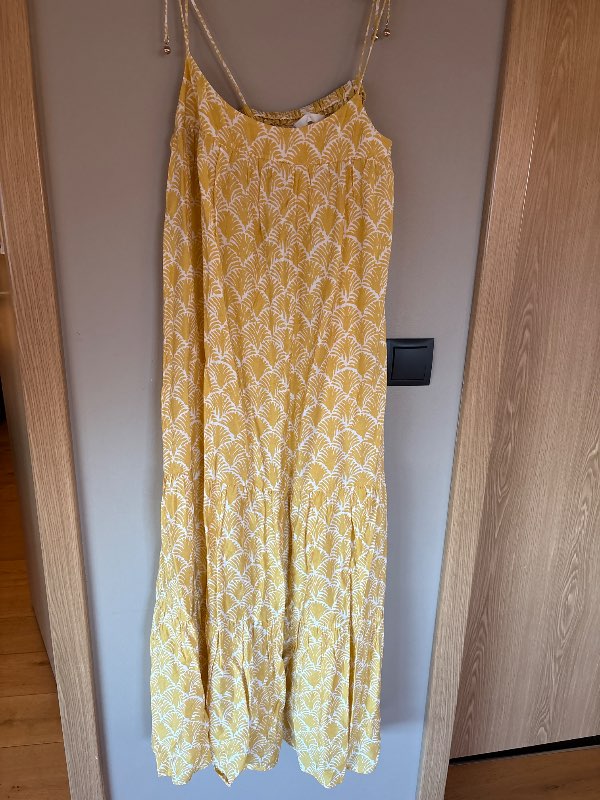 H&M gulur kjóll st. XS