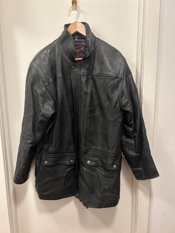 Vintage Lanvin black leather jacket