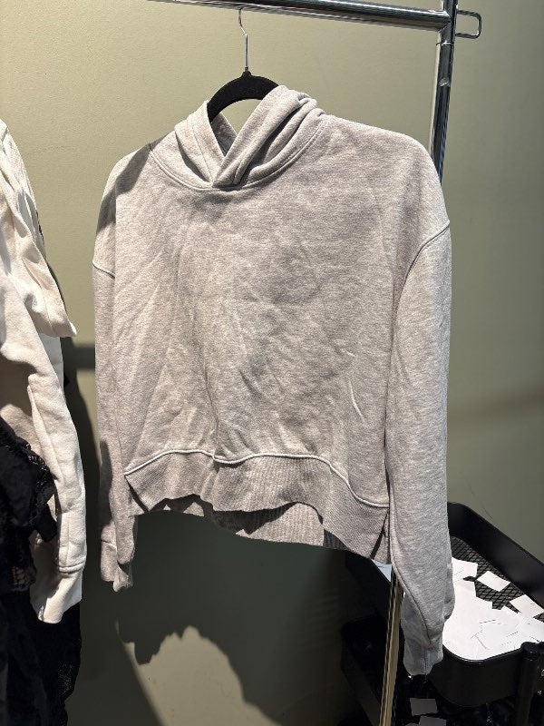 Grá hettupeysa Stradivarius