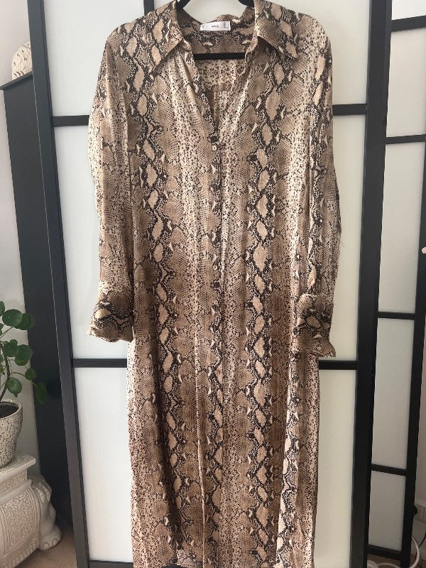 MANGO SNAKE PRINT dress